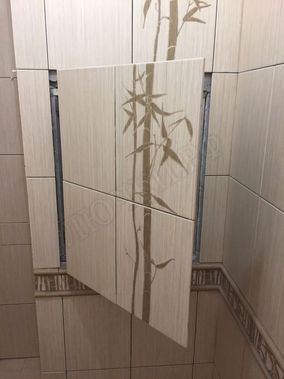 Люк под плитку Нажимной Секрет-Лайт 200*400 Люк под плитку Нажимной Секрет-Лайт 200*400