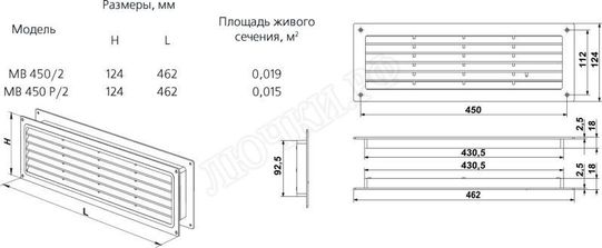 Решетка пластиковая МВ 450/2 дуб светлый Решетка пластиковая МВ 450/2 дуб светлый