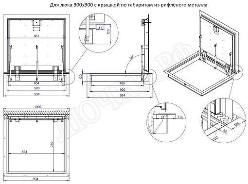 Напольный люк Противопожарный EI60 700*600 Напольный люк Противопожарный EI60 700*600