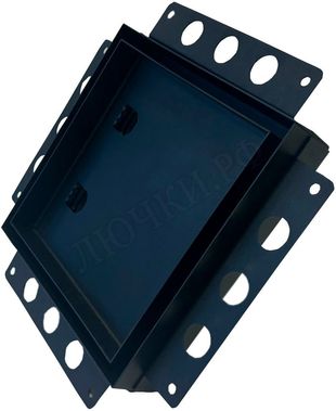 Металлическая решетка встраиваемая под плитку черная 250*250 Металлическая решетка встраиваемая под плитку черная 250*250