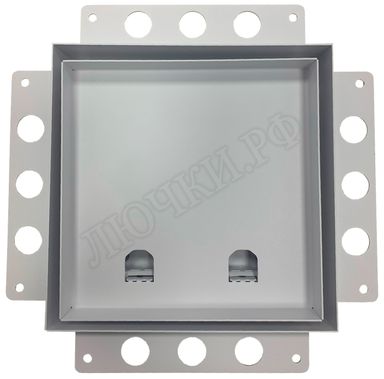 Металлическая решетка встраиваемая под плитку белая 250*250 Металлическая решетка встраиваемая под плитку белая 250*250