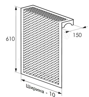 Радиаторный экран С перфорацией Цветок Радиаторный экран С перфорацией Цветок