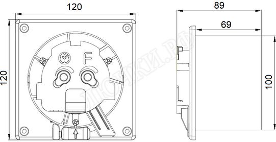 Вытяжной вентилятор airRoxy HS Вытяжной вентилятор airRoxy HS