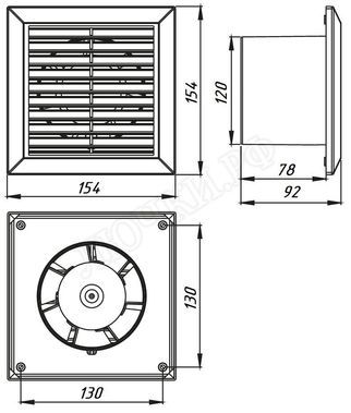 Вентилятор Awenta Classic Series, WC120W Вентилятор Awenta Classic Series, WC120W