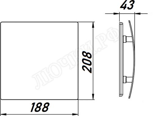 Вытяжной вентилятор Awenta System+, Turbo, 125, KWT125CTR, PET125, Серебро (сатин), пластик Вытяжной вентилятор Awenta System+, Turbo, 125, KWT125CTR, PET125, Серебро (сатин), пластик